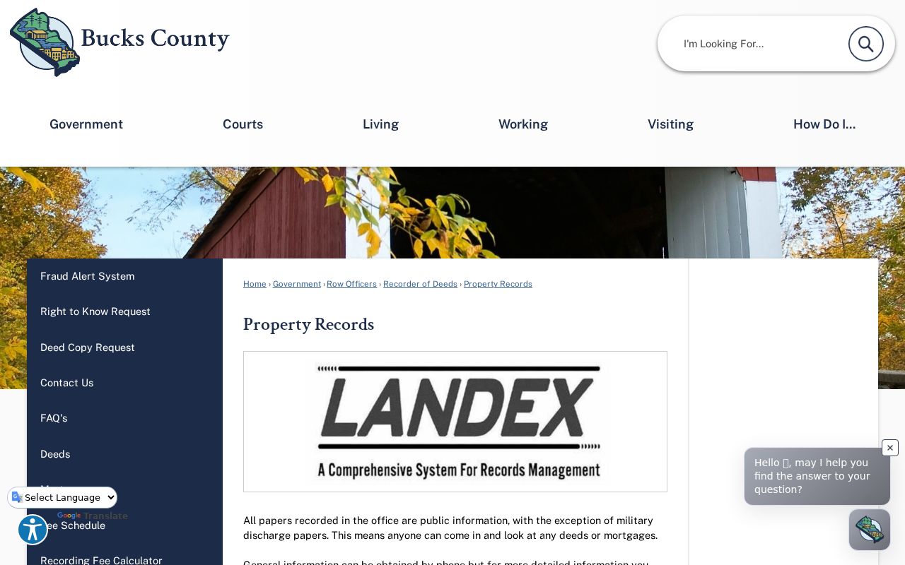 Bensalem Township residents directory Bucks County Recorder property records access